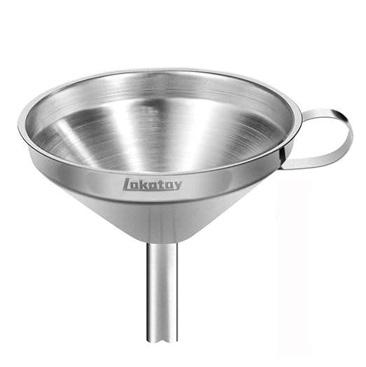 5-Inch Food Grade Stainless Steel Kitchen Funnel by Lakatay
