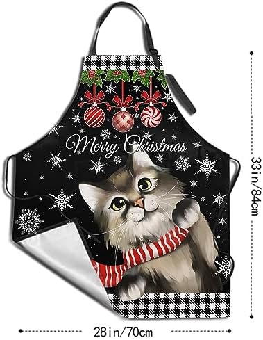 Giwawa Apron Unisex Resistant 33 x 28 inches with 2 Pockets Cooking Kitchen Aprons Suitable for BBQ Grill Drawing Haircut