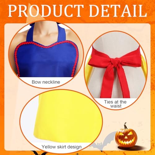 Halloween Snow Princess Apron Costume for Women