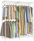 SONGMICS Closet Organizers and Storage, Clothes Rack with Shelves