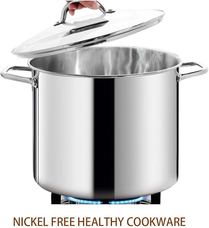 HOMICHEF Commercial Grade LARGE STOCK POT 20 Quart - Image 3