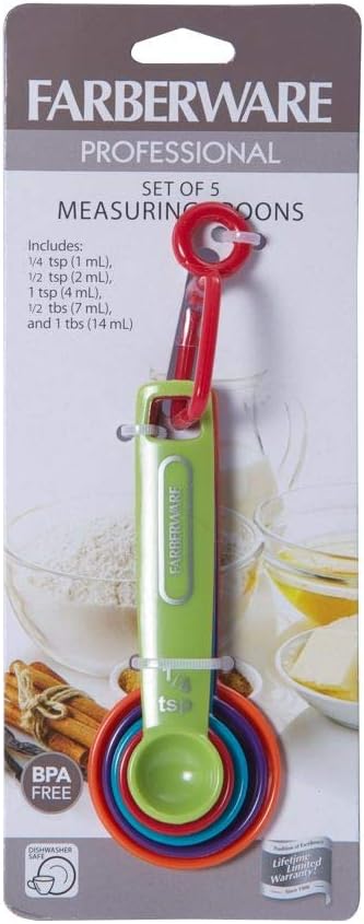 Farberware Professional Plastic Measuring Spoons, Colors may vary - Image 5