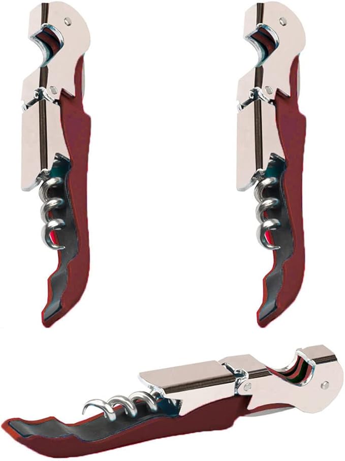 Professional Waiter Corkscrew Wine Openers Set, Heavy Duty Stainless Steel by Kit-Home