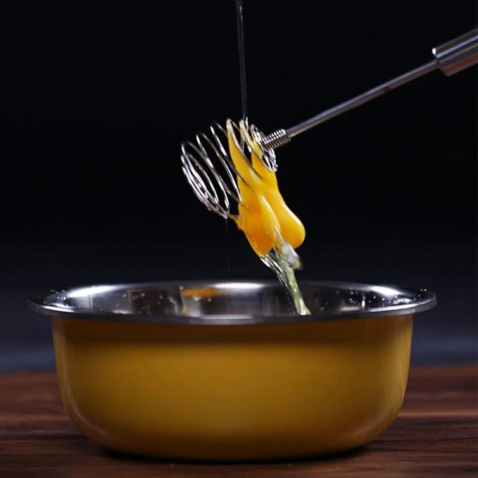 Whisk, Stainless Steel Spring Whisk, Balloon Whisk Egg Beater - Image 7