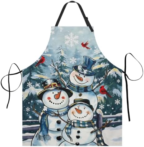 Giwawa Apron Unisex Resistant 33 x 28 inches with 2 Pockets Cooking Kitchen Aprons Suitable for BBQ Grill Drawing Haircut