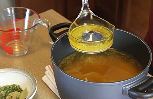 Fat Skimmer - Efficient Fat Separator for Soups, Stews, and Broths - Removes Fat Quickly and Easily - Made in USA, Original Inventor