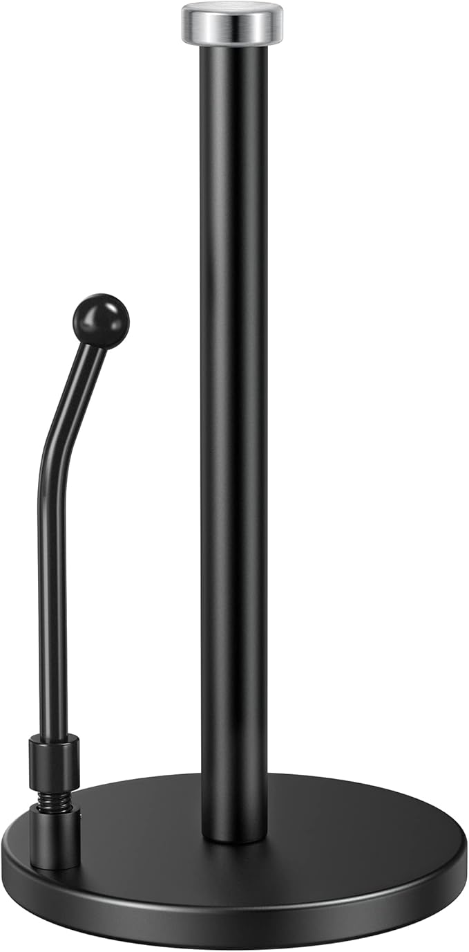 SMARTAKE Paper Towel Holder, Paper Towel Dispenser Standing Weighted Base Non by SMARTAKE
