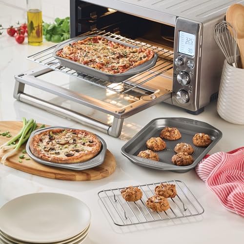 Circulon Total Bakeware Nonstick Toaster Oven & Personal Pizza Pan Baking Set, 4-Piece