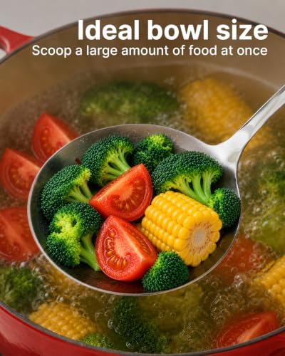 Zulay Kitchen Stainless Steel Draining Spoon