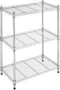 Whitmor 3-Tier Shelving Unit, Metal Storage Shelves, Easy Assembly Home Organizer for Pantry, Kitchen, Garage, Plant, 23"L x 13"W x 30"H