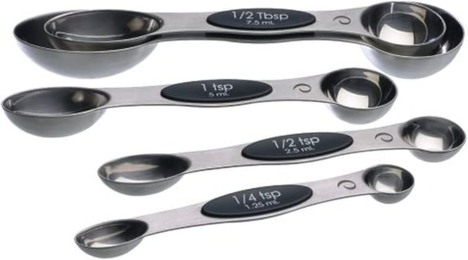 PrepWorks 5pc Measuring Spoons Set – Stainless Steel, Accurate Measurements by ProgressiveInternational