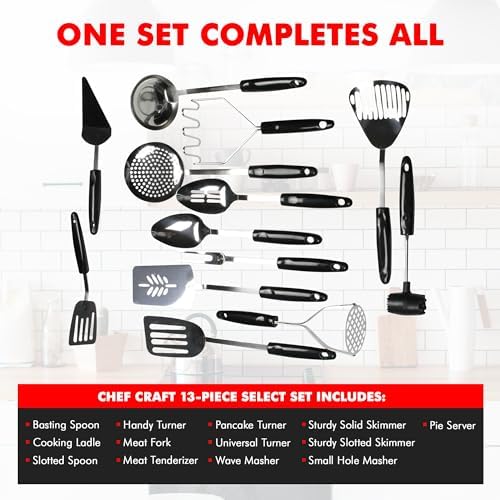 Chef Craft Select Turner/Spatula, 14.5 inch, Stainless Steel