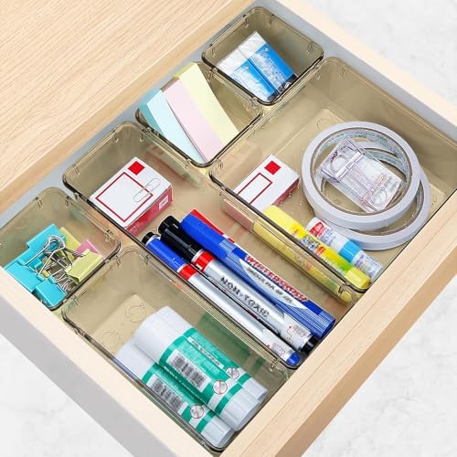 10 PCS Drawer Organizer Set, 5 Size Bathroom and kitchen organizer Trays