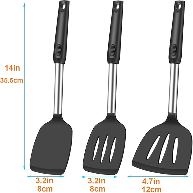 KLAQQED Spatula Set Silicone Heat Resistant - Image 7