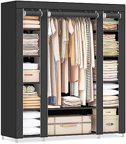 SONGMICS Closet Wardrobe, Portable Closet, Clothes Storage Organizer