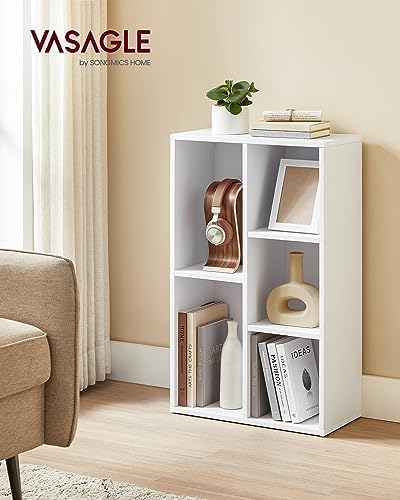 VASAGLE Set of 2 Bookshelves, 5 Cubes, 19.7 x 9.4 x 31.5 Inches