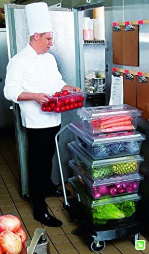 Rubbermaid Commercial Products Food Storage Box/Tote for Restaurant/Kitchen/Cafeteria, 5 Gallon, White (FG350600WHT) (Pack of 2)
