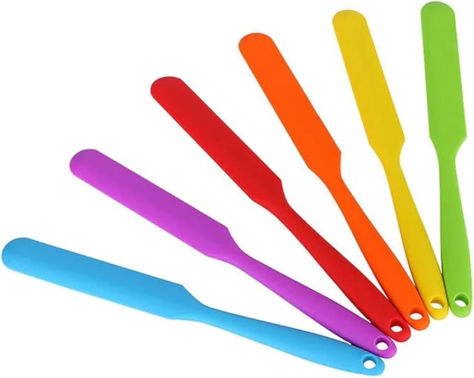 Small Silicone Spatulas Bulk for Kitchen, Cake Icing, Resin Craft, Mini Silicon by CATOSUM