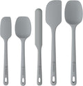 ChefAide 5 Pieces Silicone Spatula Set, Food Grade Rubber Spatula, Upgrade by ChefAide
