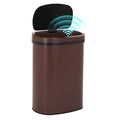 PayLessHere | 13 Gallon Stainless Steel Trash Can | Brown | Automatic Touchless by PayLessHere