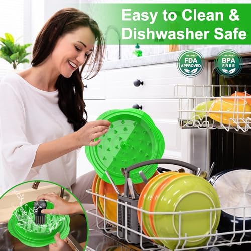Chicken Shredder Tool Twist Large Meat Shredder with Brush&Fork, Green