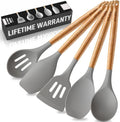 Zulay Kitchen 5 Piece Silicone Utensil Set