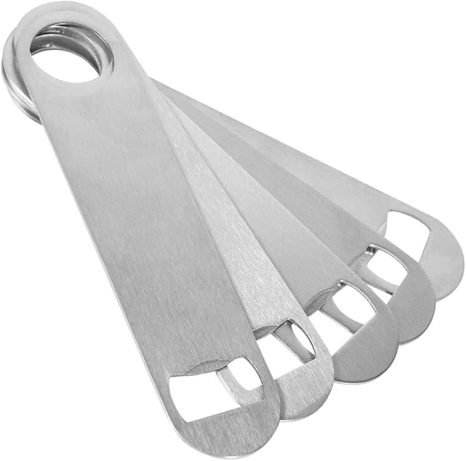 KISEER Heavy Duty Stainless Steel Flat Bottle Opener, 8 Pack Beer Bottle Opener - Image 8