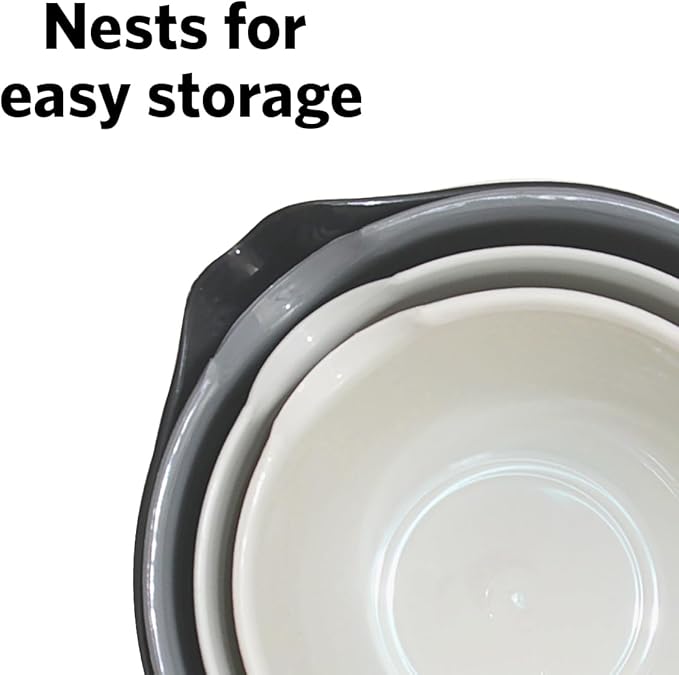 Glad Mixing Bowls with Pour Spout, Dishwasher Safe Kitchen Cooking and Baking - Image 4