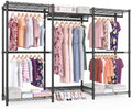 SONGMICS Closet Organizers and Storage, Clothes Rack with Shelves