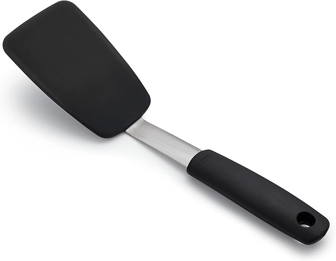 OXO Good Grips Small Silicone Flexible Turner Black & Good Grips Silicone - Image 5