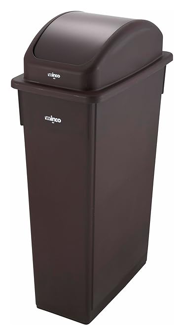 Winco Slender Trash Can - Image 2