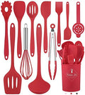 Red Kitchen Utensils Set-12 Pieces Silicone Cooking Utensils Set
