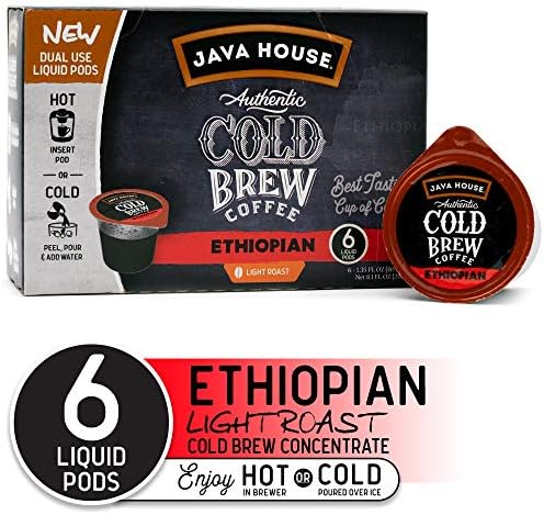Java House Cold Brew Coffee Concentrate, Ethiopian, 1.35 Fl Oz
