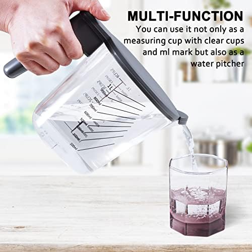 Stackable 10-Piece Measuring Cups and Spoons Set with Lids