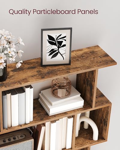 VASAGLE 5-Tier Bookcase, Open Storage, 35.4 x 9.4 x 62.6 Inches