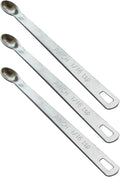 3PCS 1/16 Teaspoon Single Tiny Measuring Spoon, Small Individual Stainless by BERYLER