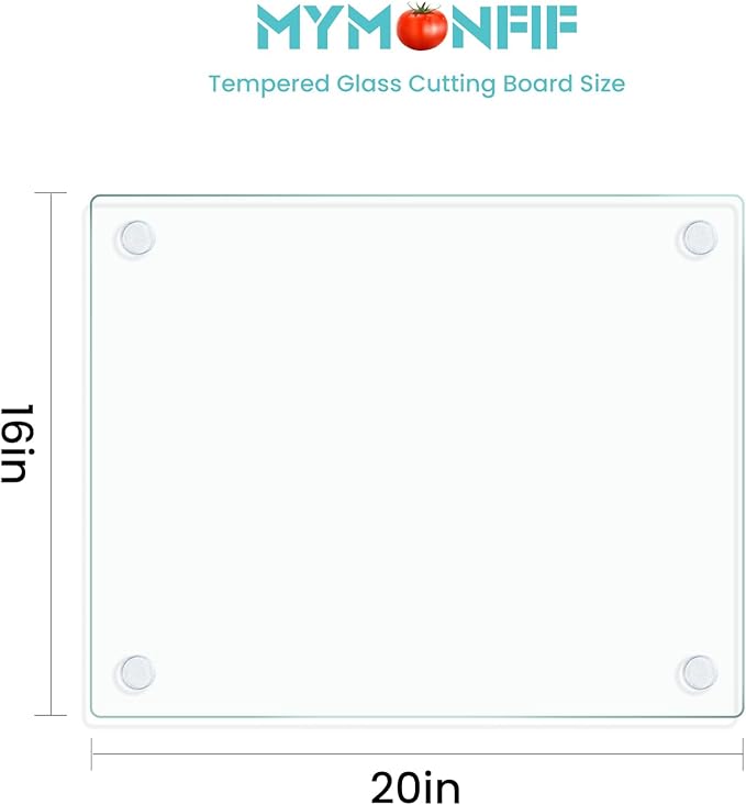 Mymonfif Tempered Glass Cutting Board - Image 2