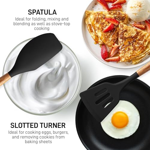 Zulay Kitchen 5 Piece Silicone Utensil Set