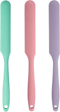 3Pcs Silicone Jar Spatula Long Handle Kitchen Spatulas by Kunovo