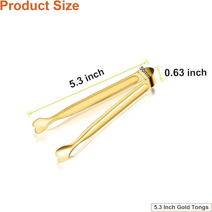 Serving Tongs, Anytrp 12-Packs Stainless Steel Sugar Tongs, 5.3inch Small Tong - Image 6