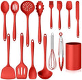 Homikit Kitchen Cooking Utensils Set, 15-Piece Silicone Spatula with Holder