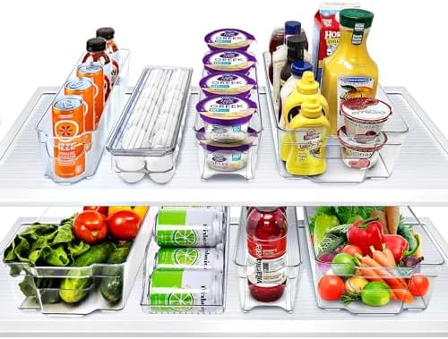 Sorbus Fridge Organizers and Storage Bins for Pantry & Fridge (8 Piece Set)