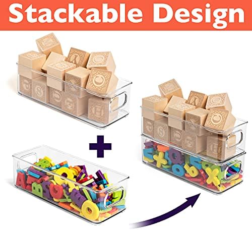 ClearSpace Plastic Pantry Organization and Food Storage Bin, 8 Pack