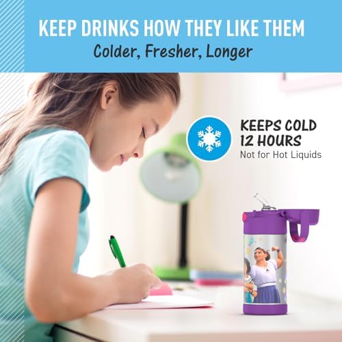 THERMOS FUNTAINER Water Bottle with Straw, 12oz, Encanto