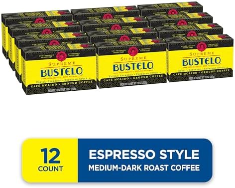 Supreme by Bustelo Espresso Style Ground Coffee, each Bricks 10 Ounce (Pack of 36)