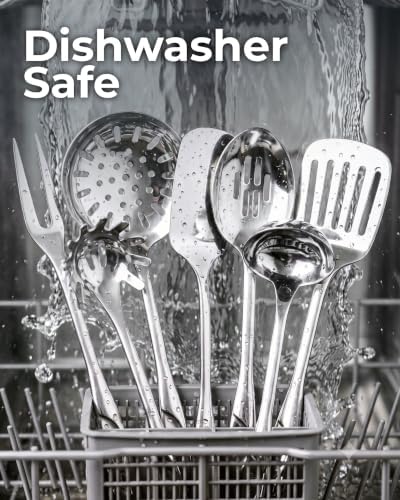 Zulay Kitchen Stainless Steel 8 Piece Cooking Utensil Set