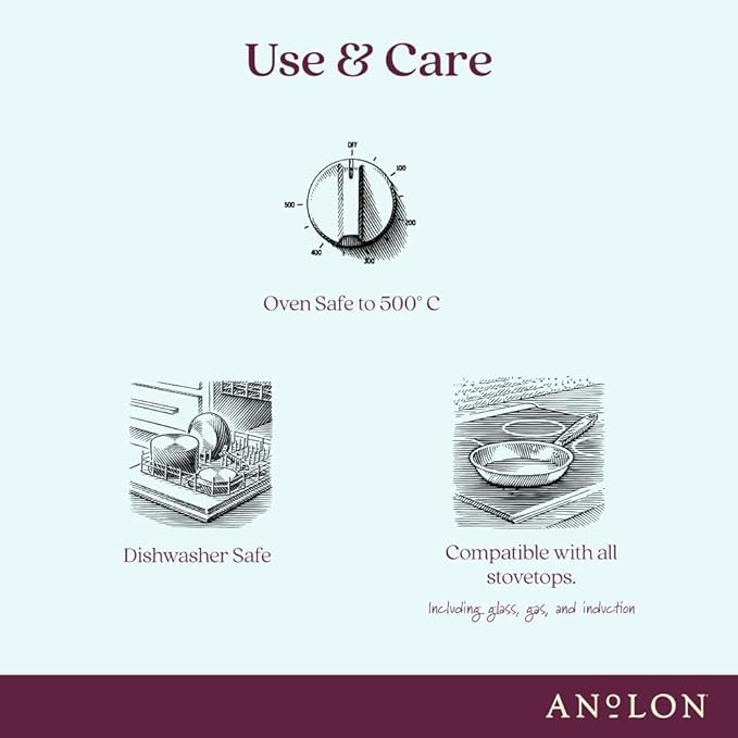 Anolon Nouvelle Stainless Steel Cookware Pots and Pans Set, 10 Piece - Image 8
