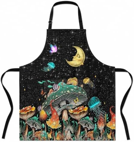 Kitchen Aprons for Women with 2 Pocket Adjustable Cute Vintage Holiday Gift
