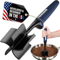 Zulay Kitchen Ground Beef Chopper Tool – 5-Blade Nylon Meat Chopper for Ground Beef, Non-Toxic Food Safe Meat Masher & Breaker, Heat Resistant to 180°C, Dishwasher Safe – Navy