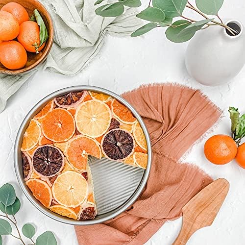 USA Pan Bakeware Round Cake Pan, Nonstick & Quick Release Coating, 9-Inch,Aluminized Steel (Pack of 6)